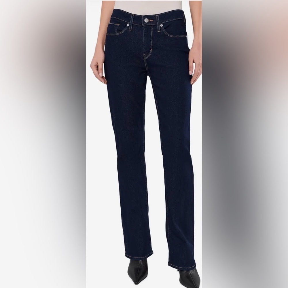 Levi's Classic Bootcut Dark Blue Denim Jeans Size 2 Minimalist Normcore Casual